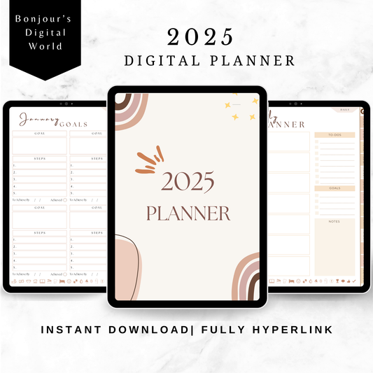 2025 Digital Planner - Beige