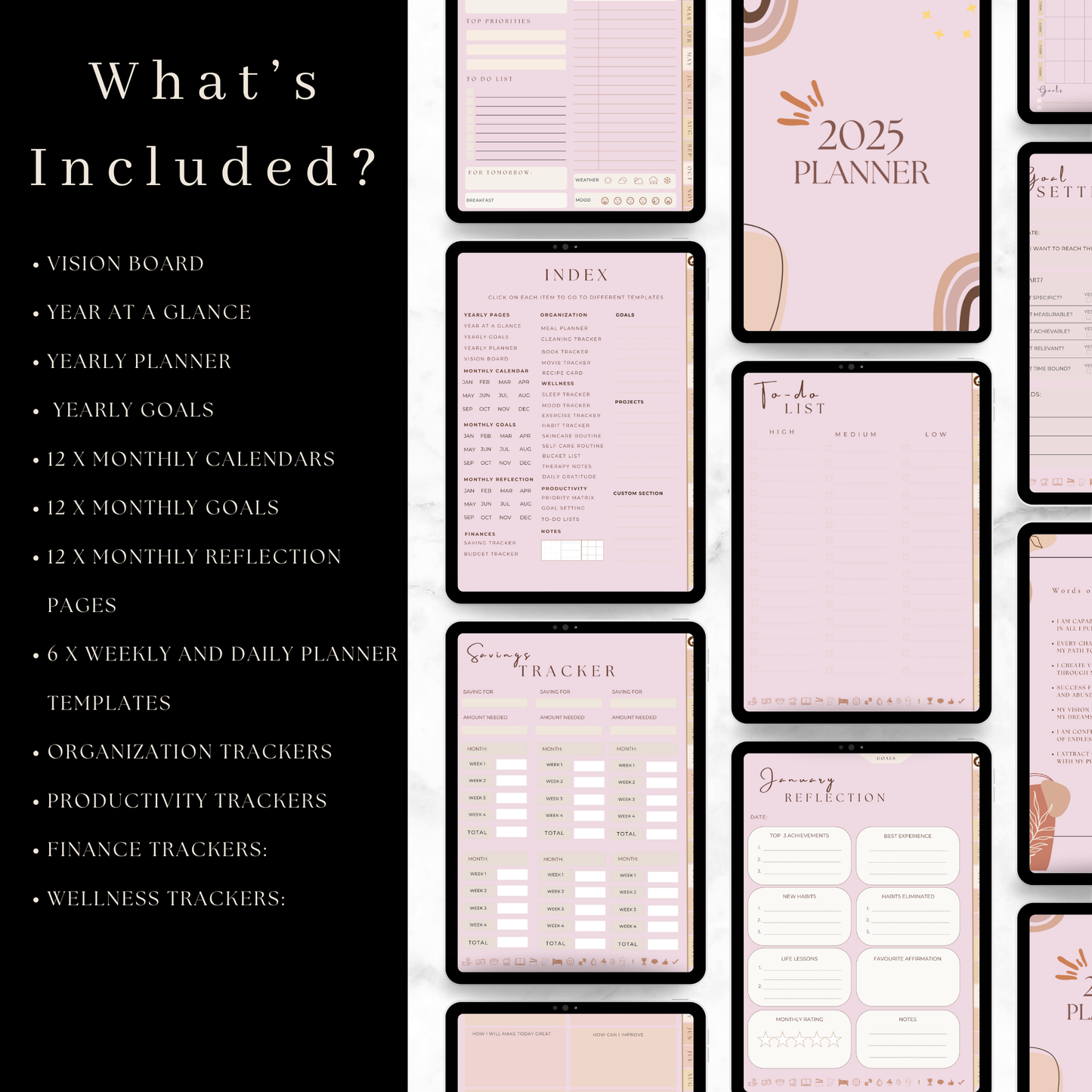 2025 Digital Planner - Pink