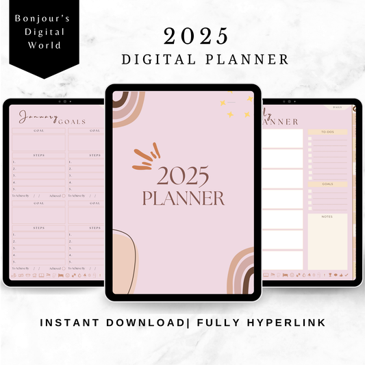 2025 Digital Planner - Pink